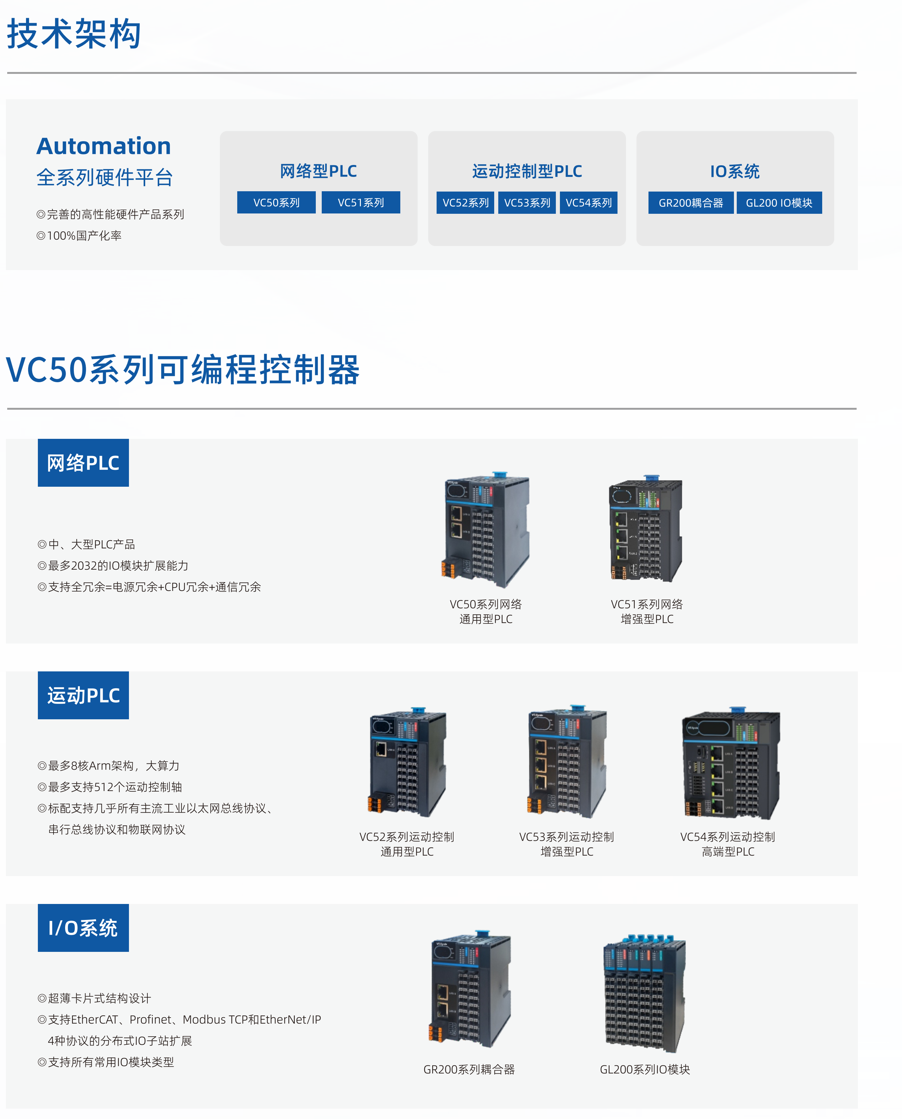 VC50系列可编程控制器
